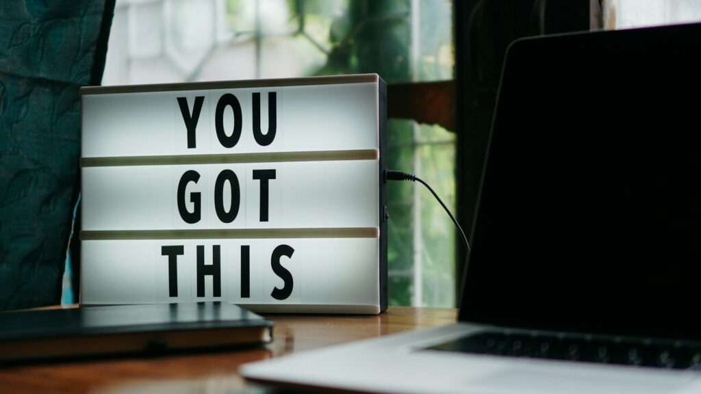 you got this signage on desk